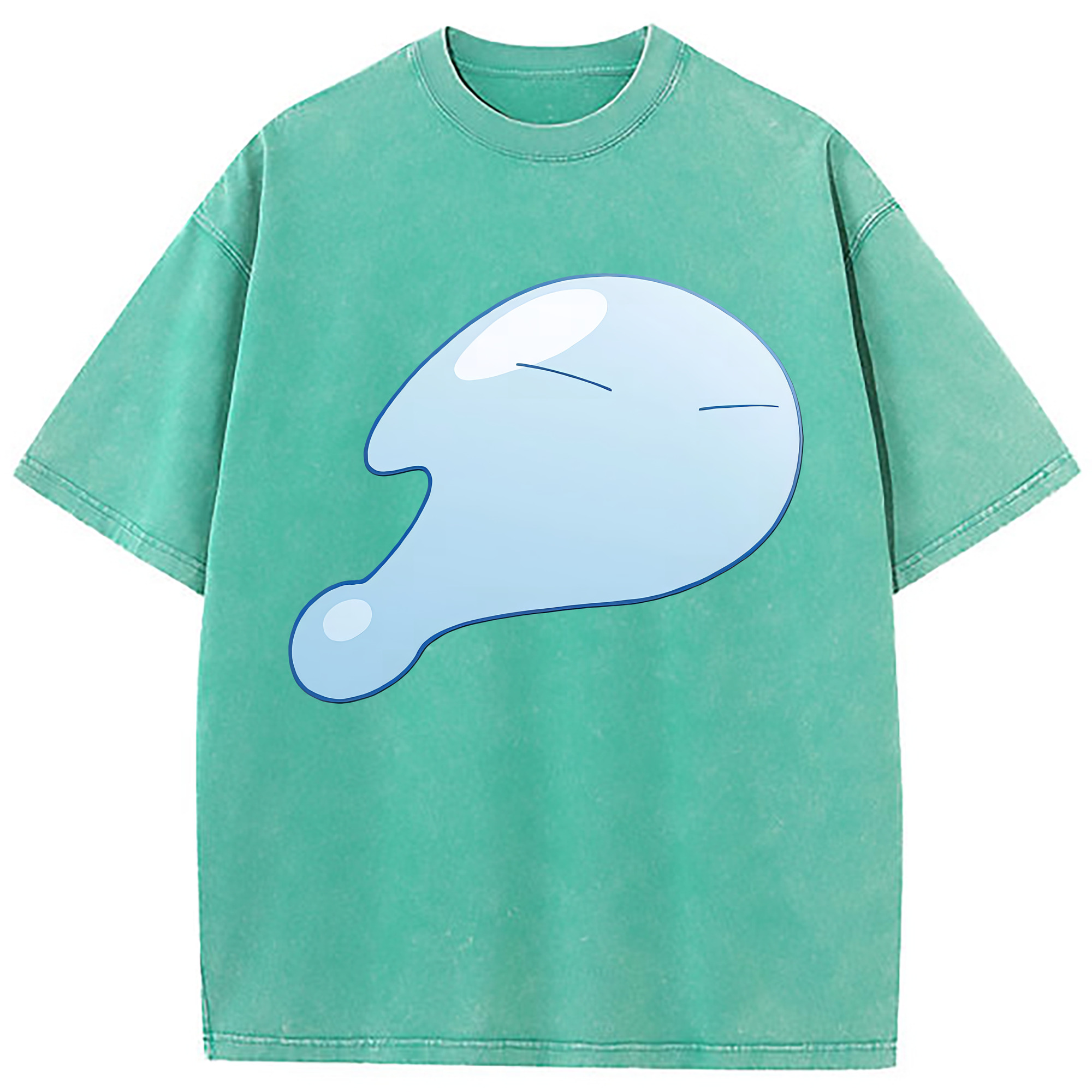 （画像用） 転スラ Regarding Reincarnated to Slime 綿100% ヴィンテージ風 半袖Tシャツ（フロントプリント）